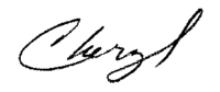 signature Cheryl