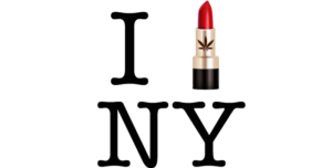 I lipstick with cannabis leaf NY